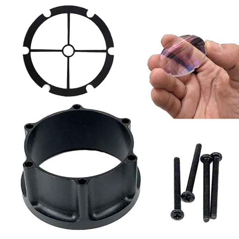 Compound Bow Sight Adapter 1pc Compatible 4X 6X 8X Lens Archery Part for Better Shooting Accuracy Outdoor Hunting Shooting