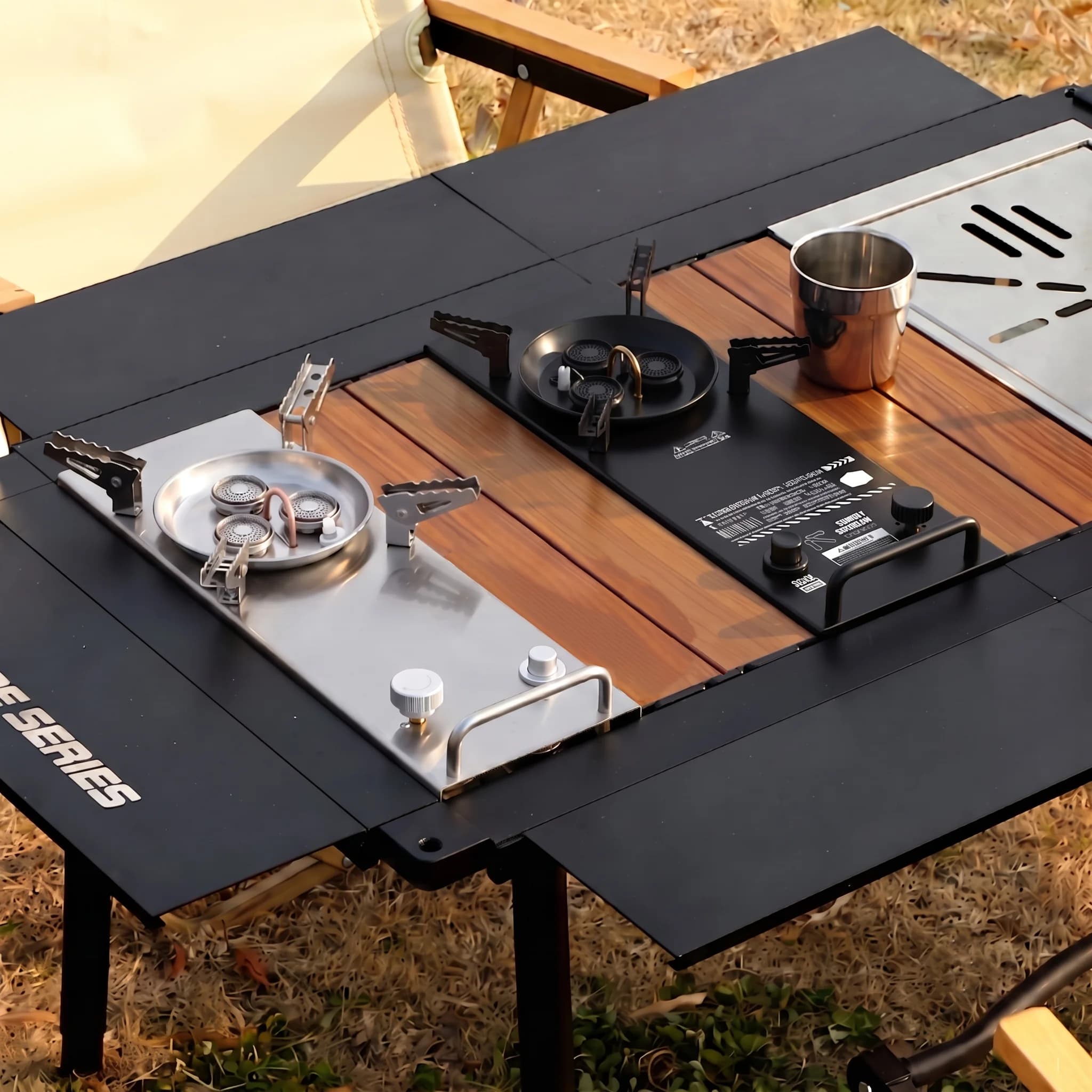 Pandatour Camping IGT 0.5UNT Gas cooker Folding Outdoor camping equipment Table cooker A lacquered ignition High power fire burner