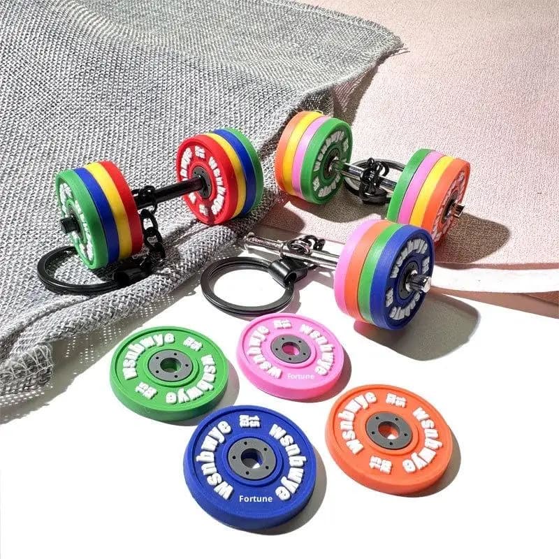 'W'New Library Shape Keychain 2025, Silicone Keychain with Handlebar Shape, Gym Lovers Gifts, Fitness Trainer Gift, Backpack and Keys Pendant