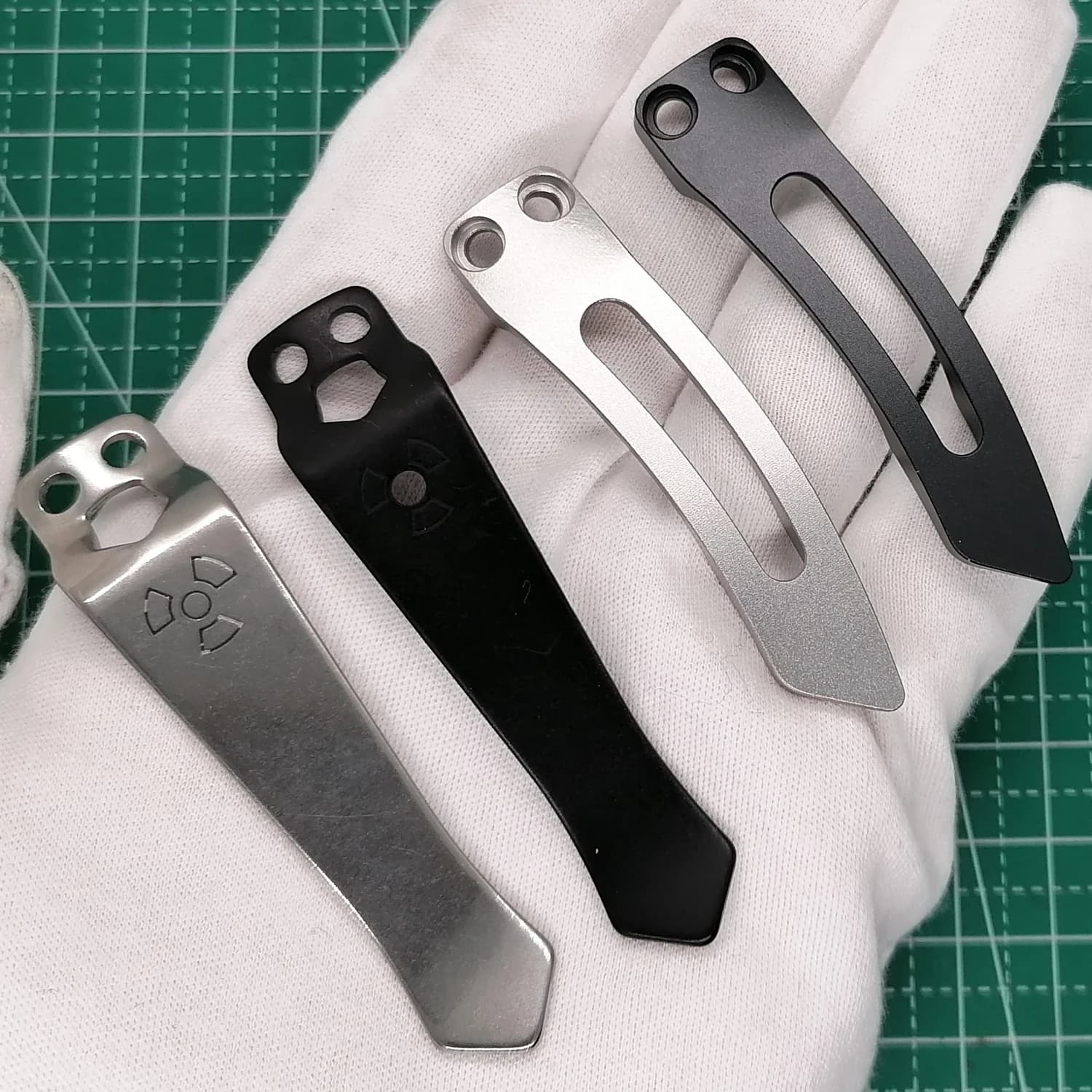Clip da tasca con clip da cintura per torcia EDC in acciaio inossidabile da 1 pezzo, clip posteriore in lega di alluminio per torcia EDC