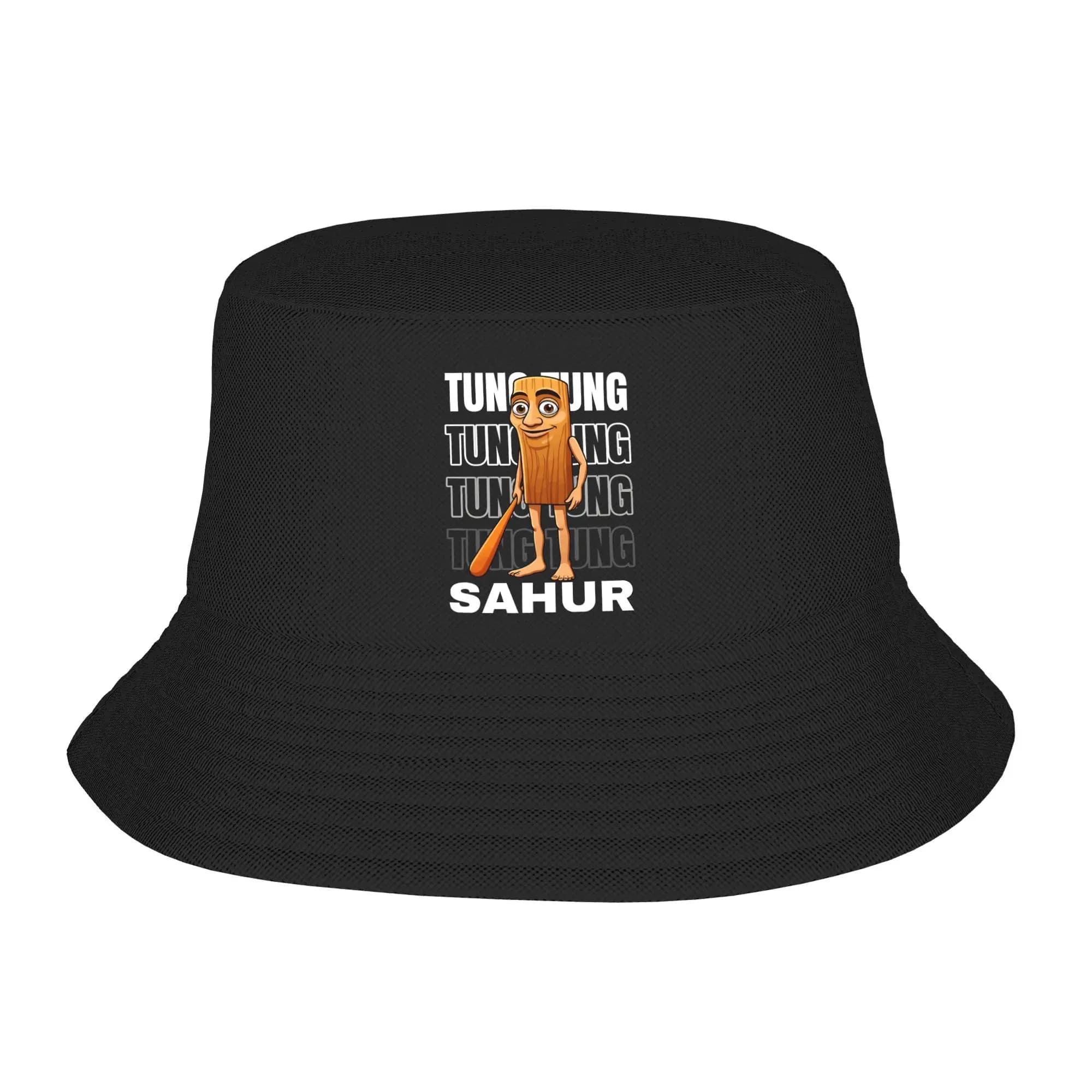 Cappello da Pescatore Tung Tung Sahur Stile Streetwear per Uomo, Cappelli Casual da Caccia, Design Streetwear Personalizzato, Cappelli Parasole