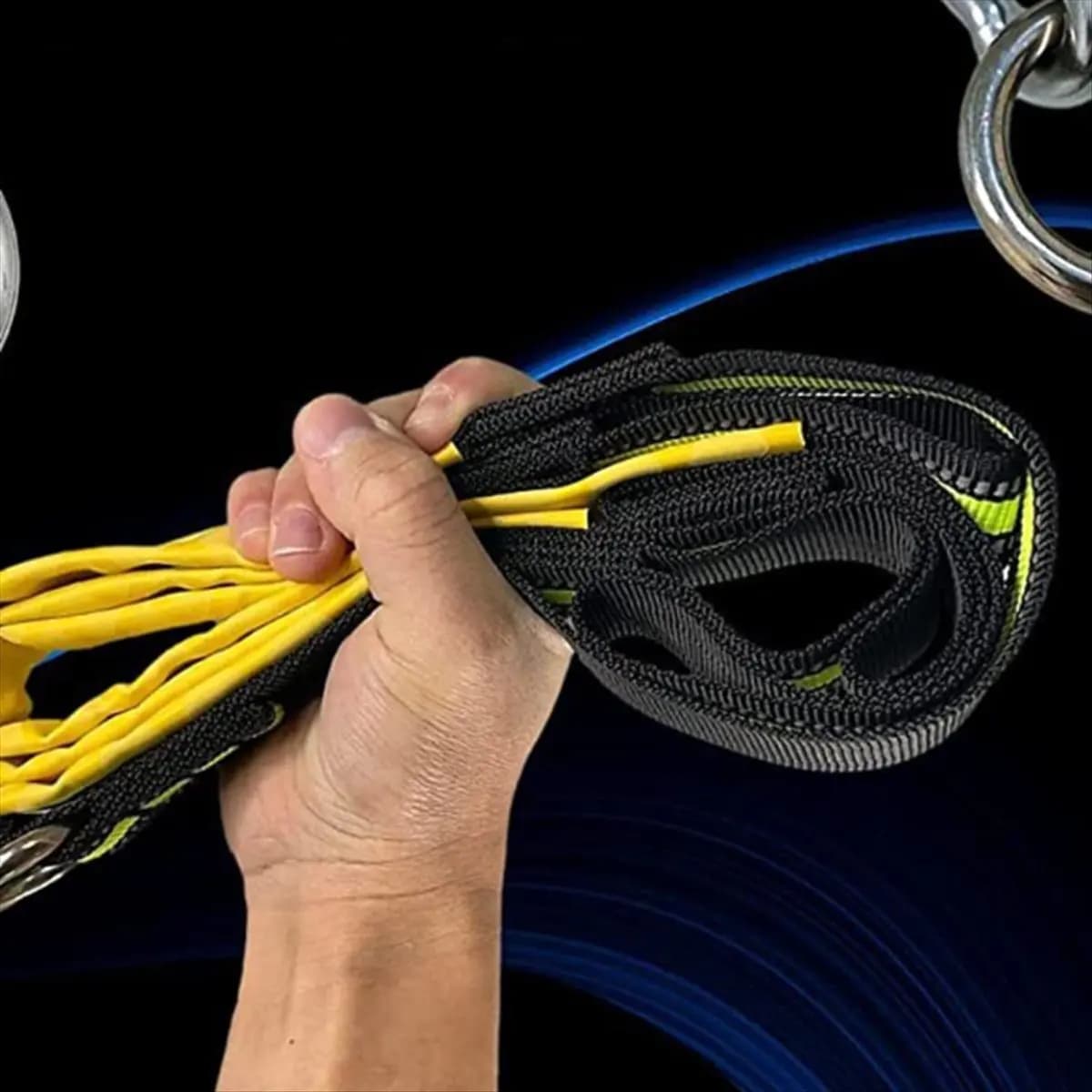 A75K Marine Rope Ladder,for Inflatable Boats,Fishing Boats,Kayaks,Motorboats,Portable Marine Boarding Rope Ladder 4 Elevators