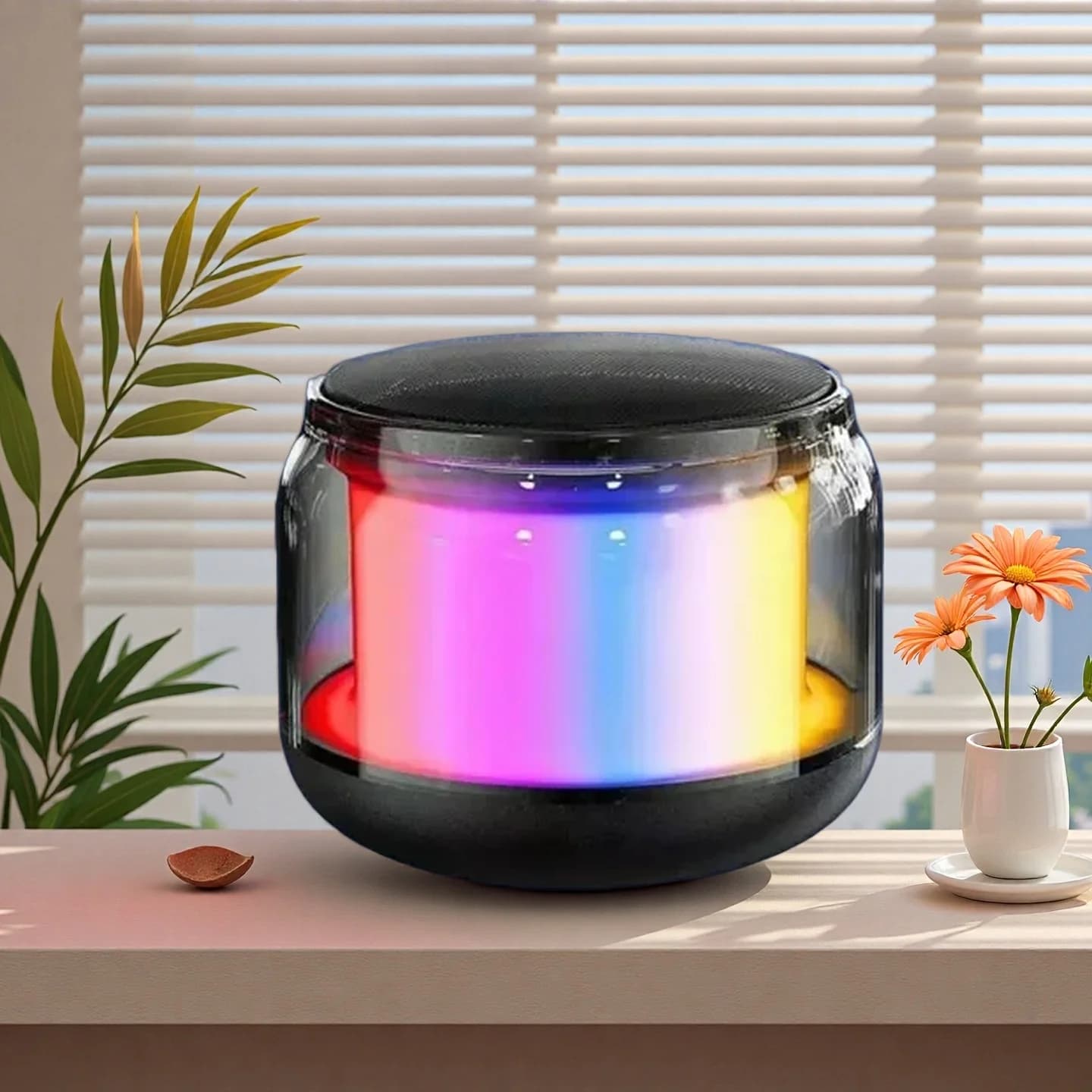 Altoparlante Bluetooth Wireless Portatile in Metallo, Stereo Potente con Subwoofer, Mini Speaker Bluetooth per Esterni