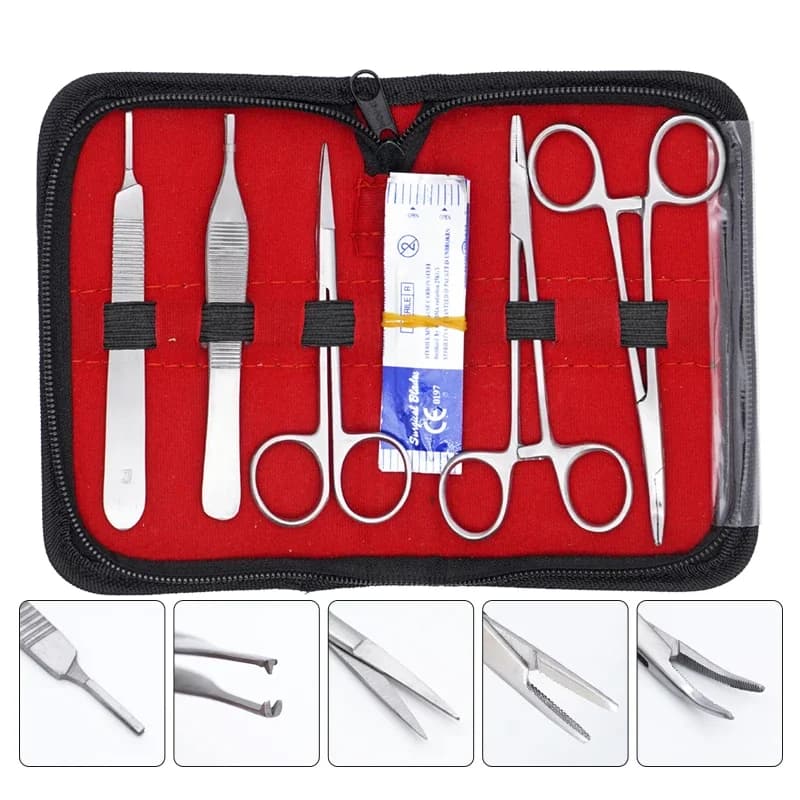 Oral Suture Set Medical Stencils Training Kit for Surgical Suture Practice Skin Surgical Training Model Tool Educational Teaching