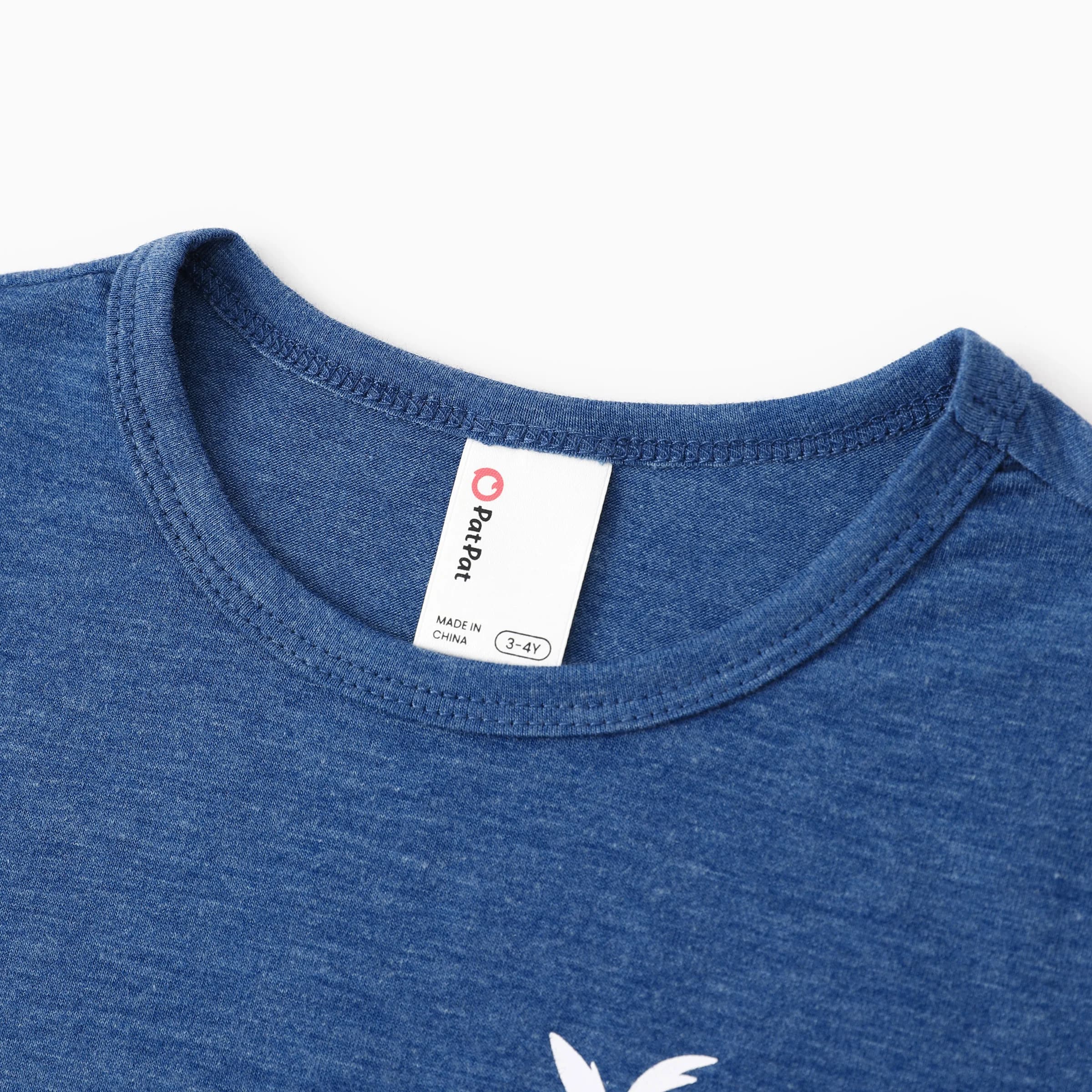 PatPat T-shirt da ragazzo in tinta unita abbinata alla famiglia e magliette da uomo