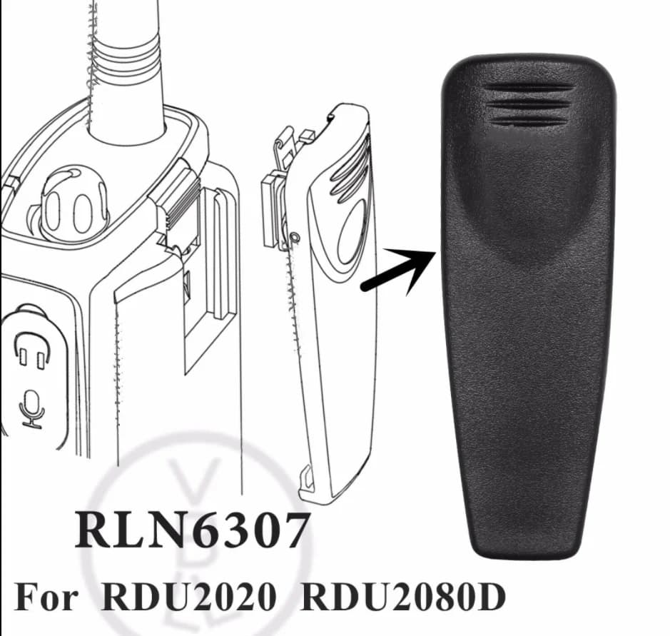 RLN6307 Walkie Talkie Clip da cintura per A10 A12 CP110 EP150 RDU2080D RDV2080D RDU4160D RDU2020 RDV2020 RDV4100 RDV5100 Radio bidirezionale