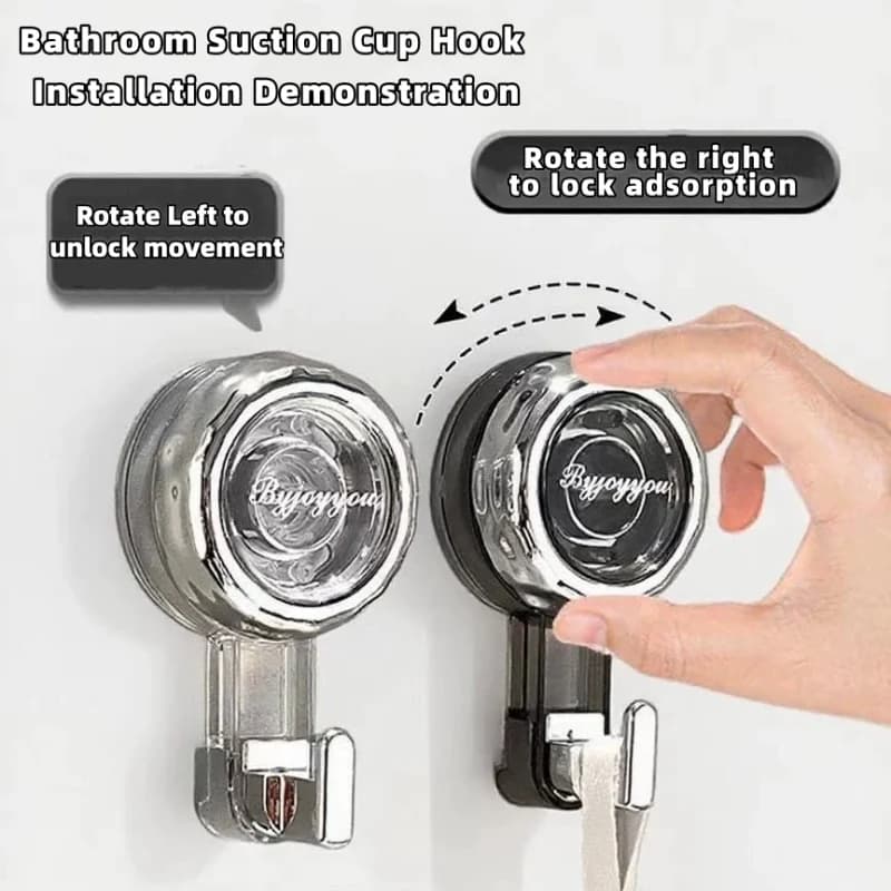 1pc moda potente ventosa ganci sottovuoto riutilizzabili appendiabiti ganci per doccia bagno cucina organizzatore accessori