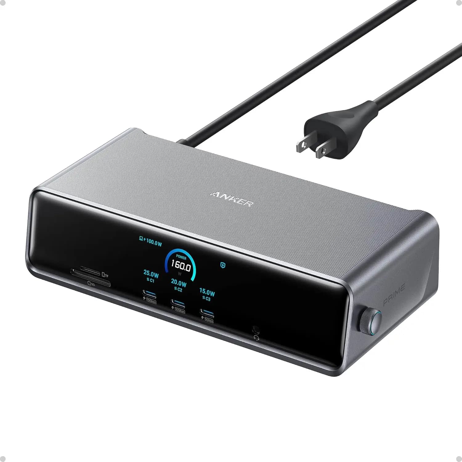 Docking station a triplo display a 14 porte con ricarica da 140 W, uscita 8K, ventola di raffreddamento per Mac e Windows