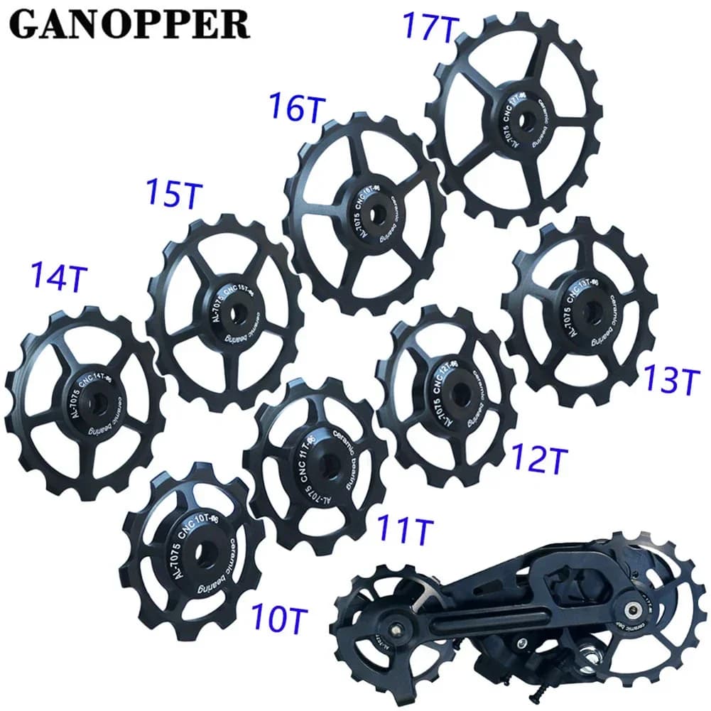 MTB Bici Da Strada Bicicletta Deragliatore Posteriore 10T/11T/12T/13T/14T/15T/16T/17T Ceramica Jockey Ruota Puleggia Accessori Per Il Ciclismo