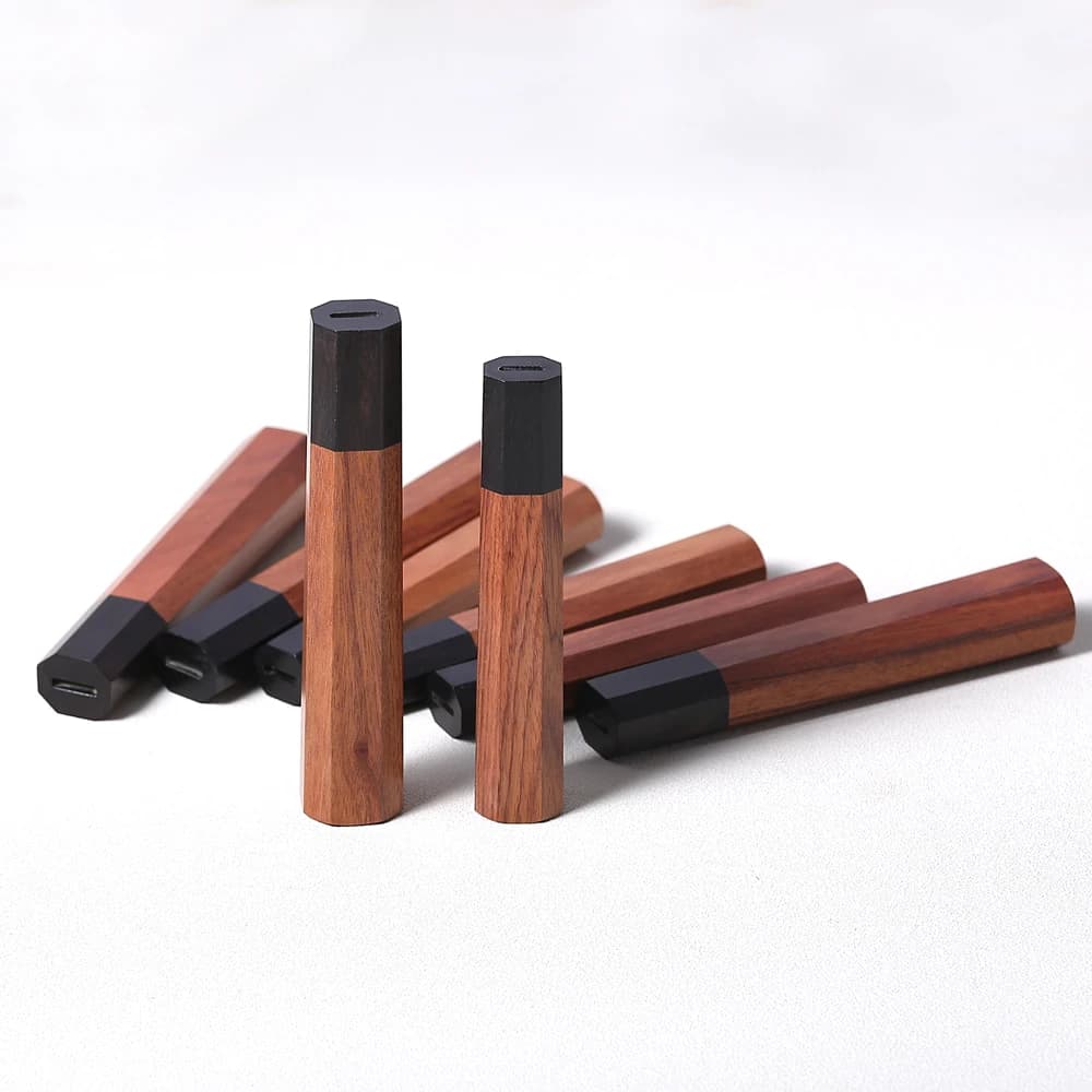 Chef's knife in Japanese style Octagonal handle Kitchen knives DIY-TE ECO Friendly Natural wood Details for making Accessories Do-it-yourself Handles