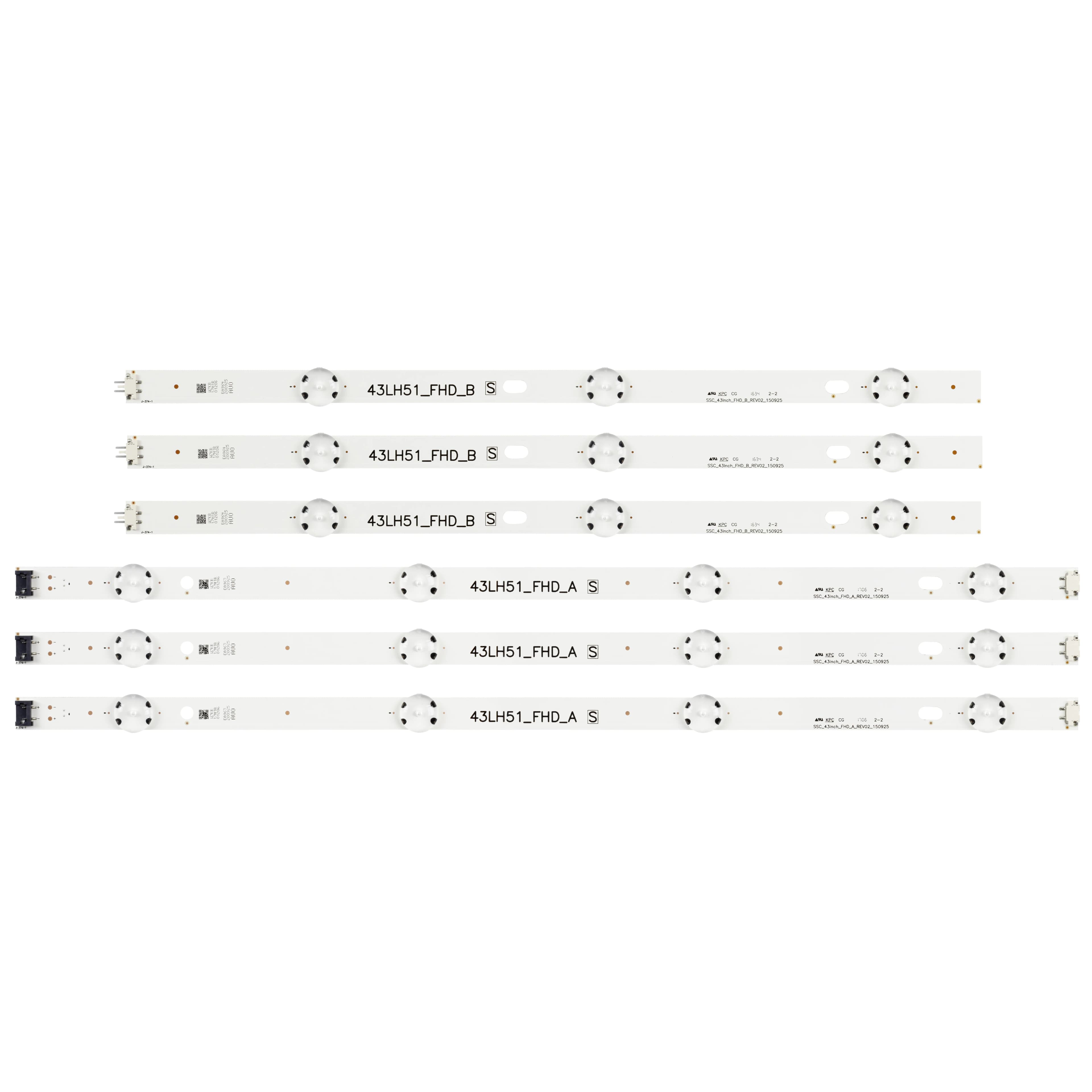 LED Strip(6) for 43LF510V 43LX321C 43LH520V 43LH5100 43LJ515V 43LH570V 43LH511T 43LH51_FHD_A 43LH51_FHD_B 43LH595V-ZD LF51-FHD-A