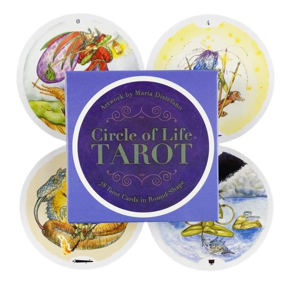 Circle Of Life Tarocchi A 78 Mazzo Oracle English Visions Divination Edition Borad Giocando a Giochi