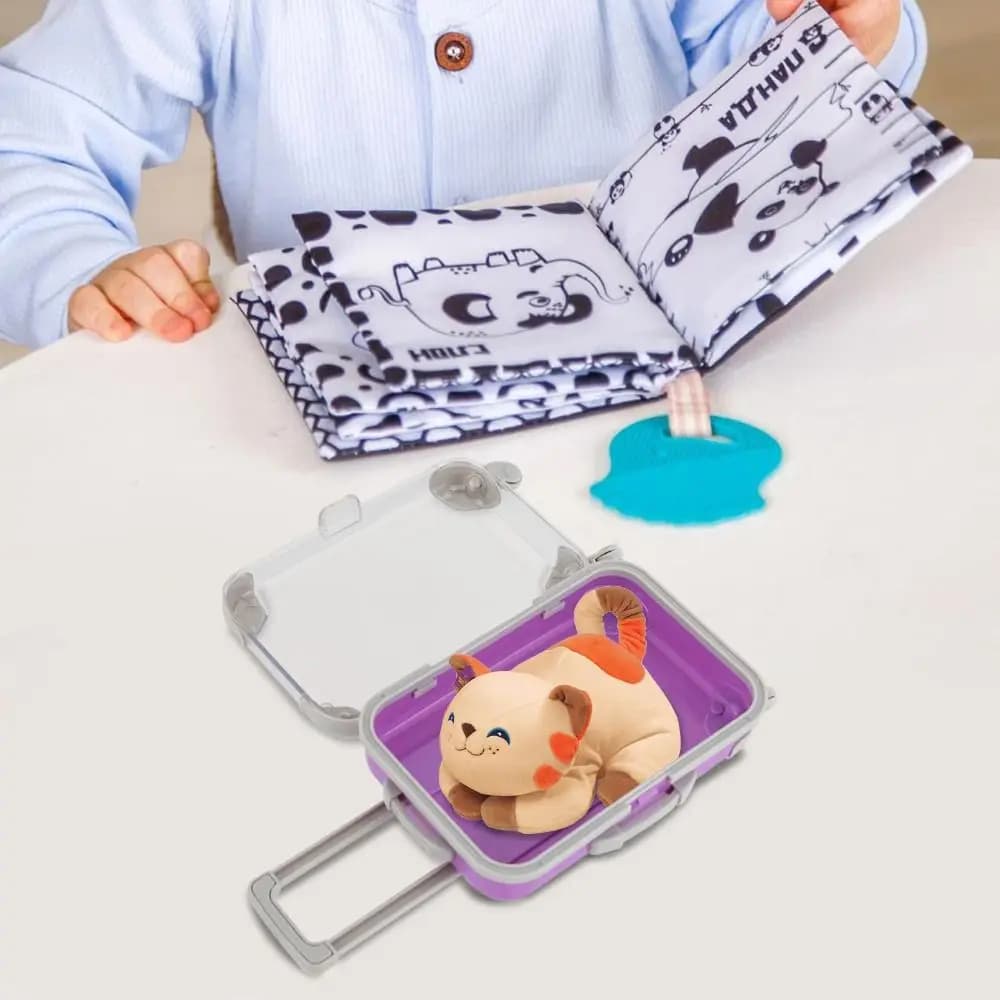 Cartoon Box Miniature Valigia Shaped Cartoon, Accessories Doors, Packing for Fin Eyelashes, Simulated Case