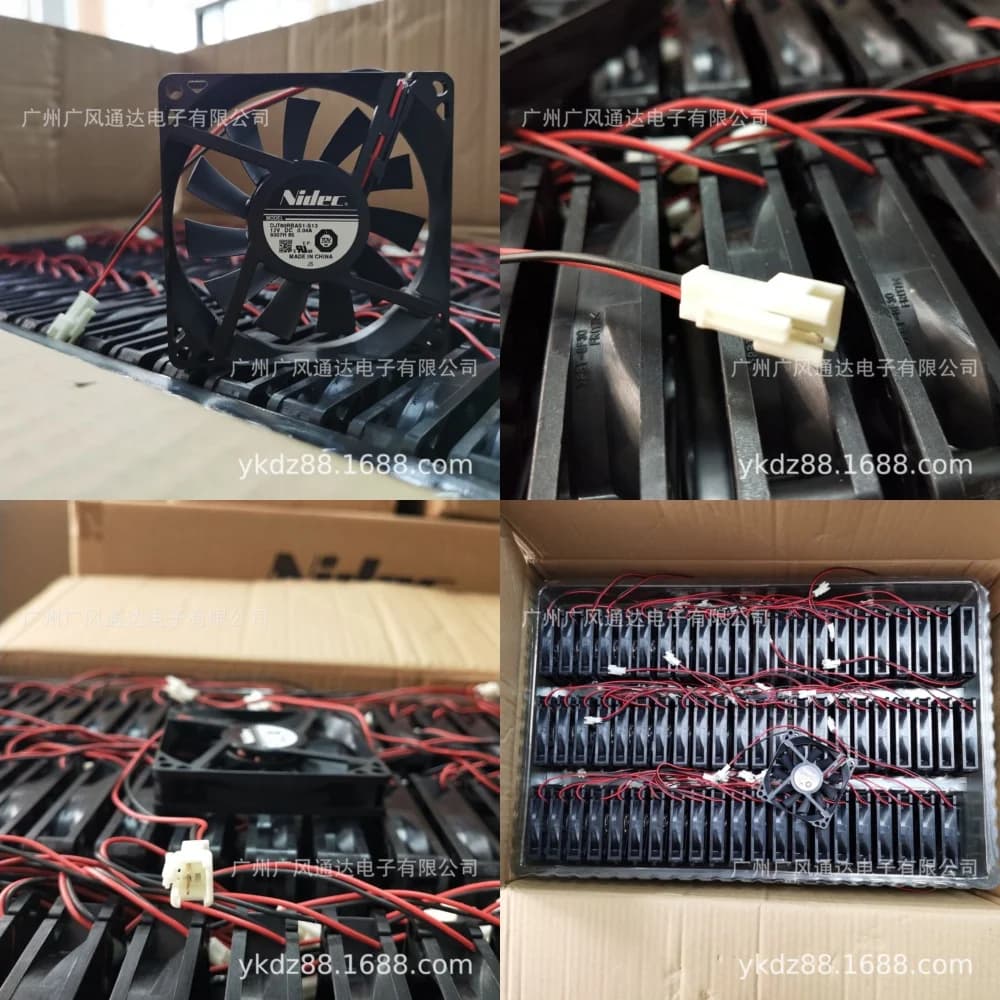 Ventola di Raffreddamento Interna per Frigorifero 8cm 8015 12V 0.04A per DJT80RBAS1-S13, Ventola Soffiante AC DC per Mini Frigo Congelatore e Dissipatore di Calore