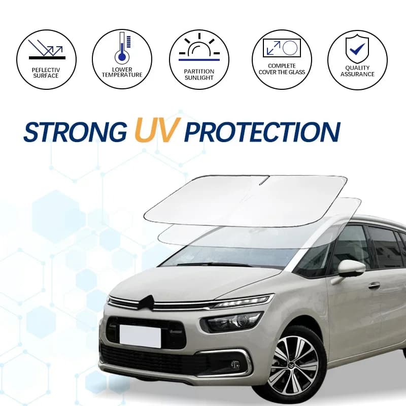 Parabrezza Parasole Per Citroen Picasso 2 C3 Picasso4 Parasole Visiera Protezione Pieghevole Blocchi Raggi UV Mantenere Il Tuo Auto di Raffreddamento