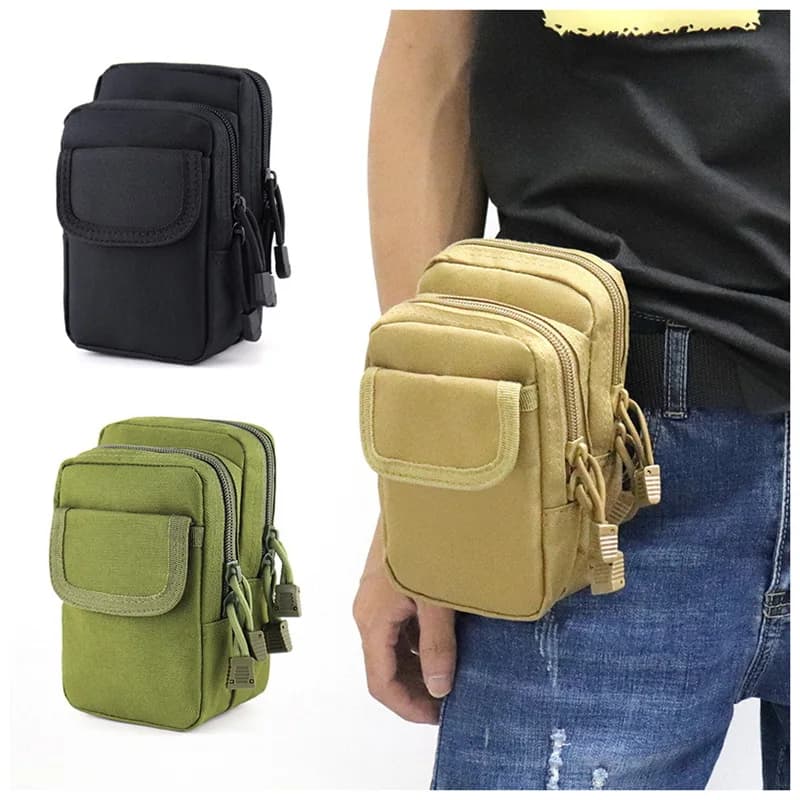 EDC Waist Bag, Belt Phone Pouch, Outdoor Sports Travel Running Camping Hiking Hunting Accessory, Organization Bag, Storage Pouch