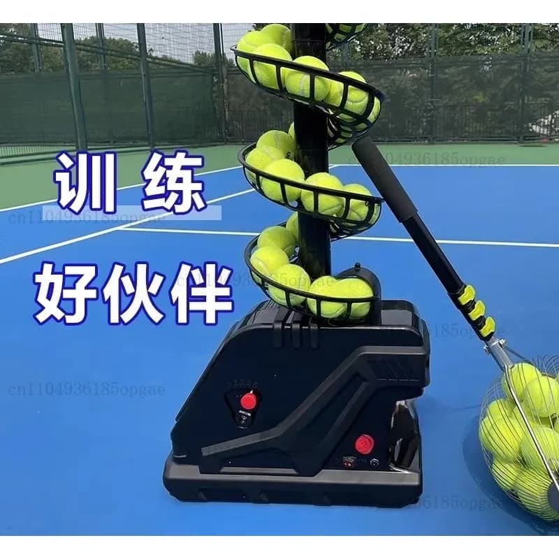 Innovativa macchina portatile per l'allenamento e l'alimentazione delle palline da tennis, dispositivo di pratica per persona singola o multipla