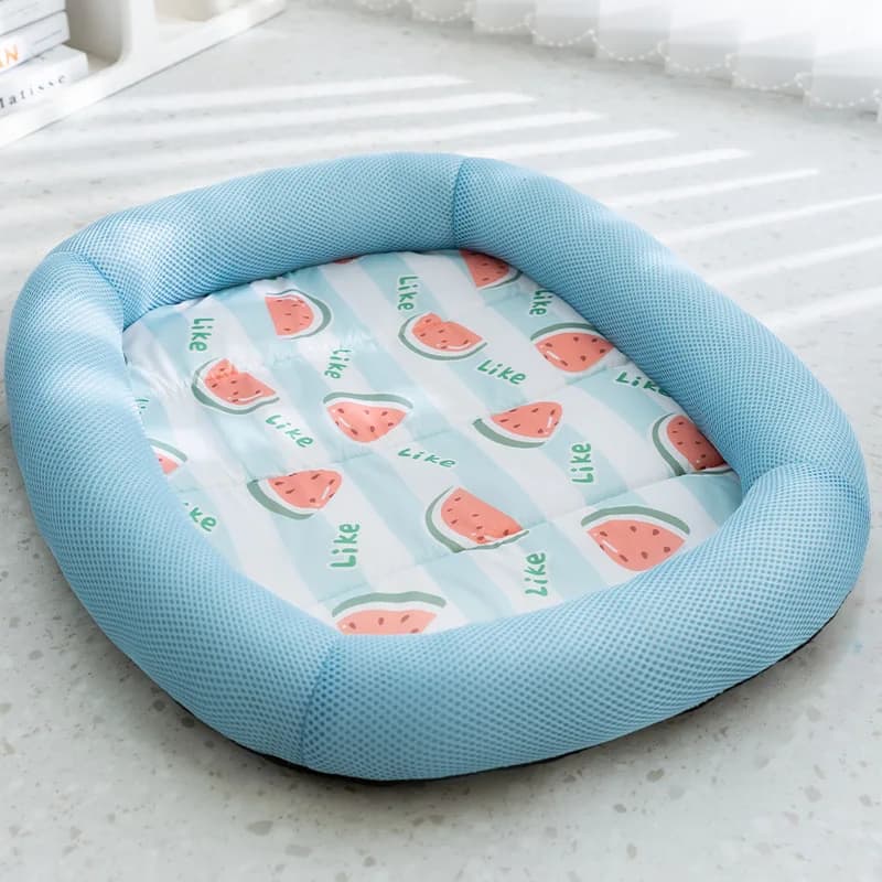Summer Dog Mat Cooling Summer Pad Mat Pet Bed Ice Pad Dog Sleeping Nest For Dogs Bed Cat Cushion Ice Silk Cool Pet Mat
