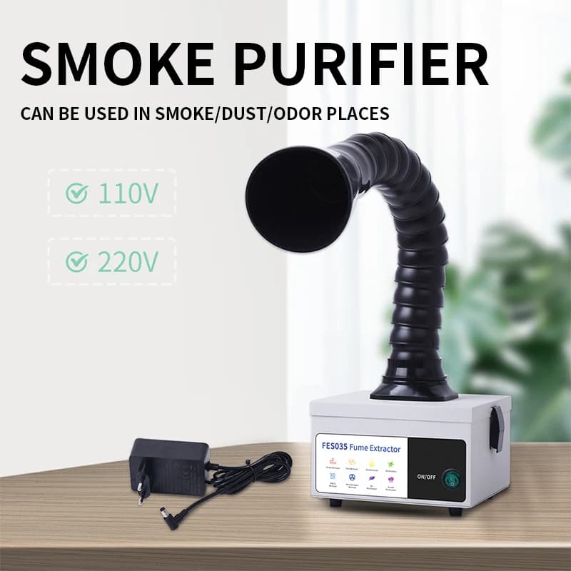 New FES035 Electronic Smoke Purifier for Maintenance, Used for Welding Smoke Extraction and Laser Marking and Engraving Powder Collection