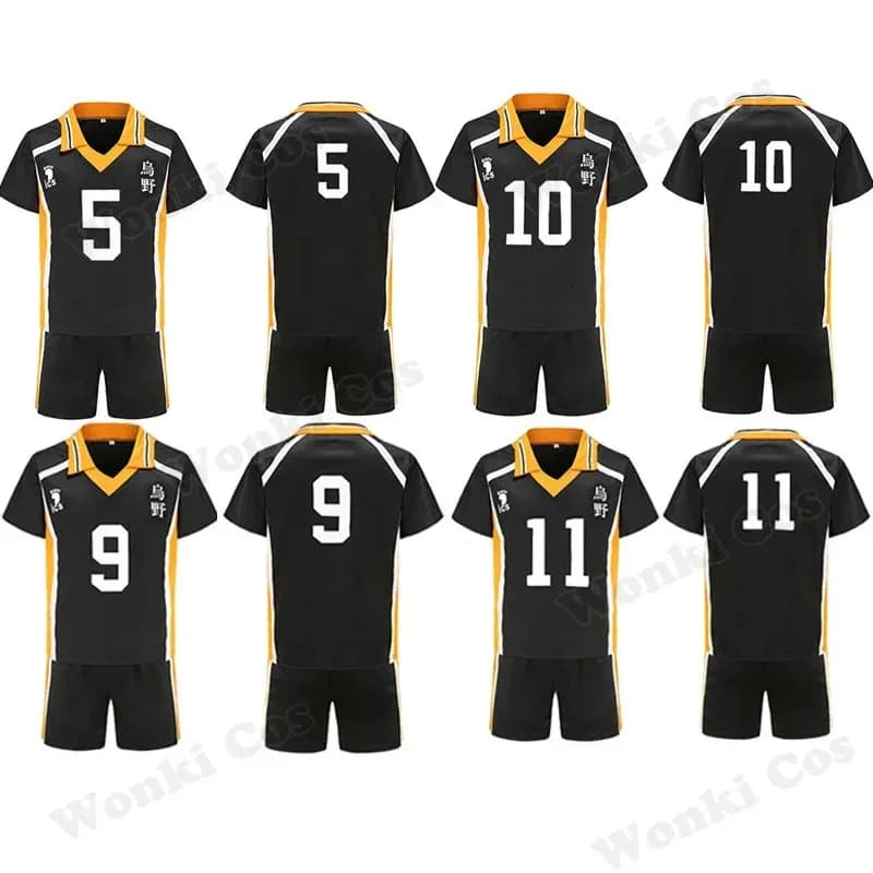 Karasuno Costume Cosplay Hinata Shoyo Tobio Kageyama Kei Tsukishima Sugawara Koushi Sport Jersey Abbigliamento sportivo Uniforme Costumesa;2,