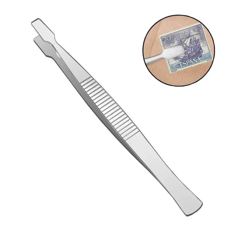 1/2 pezzi pinzette per timbri in acciaio inossidabile timbri filately strumenti per raccoglitori pinze per sopracciglia pinzette per brasatura utensili manuali
