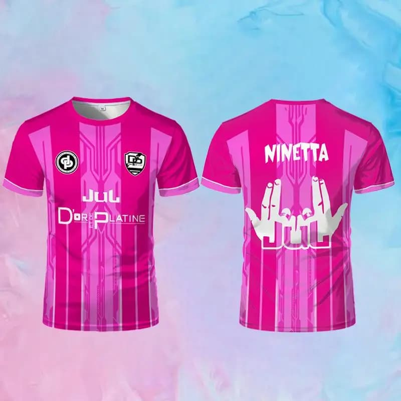 Toto Ninetta Maillot Jul Jersey Rapper francese Co-branded Juldtp Camicia da calcio traspirante ragazzi ragazze top regalo confortevoli