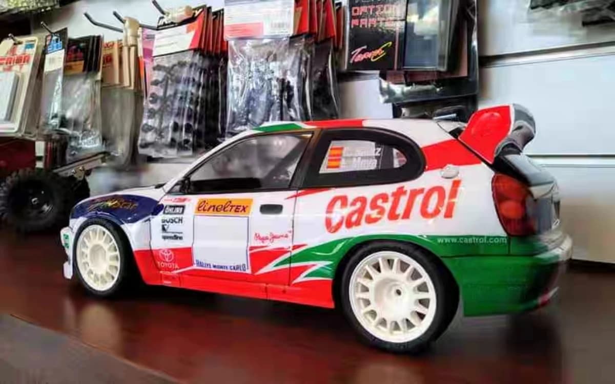 1/10 Corolla WRC RC Rally Guscio corpo trasparente (190 mm) con foglio decalcomania
