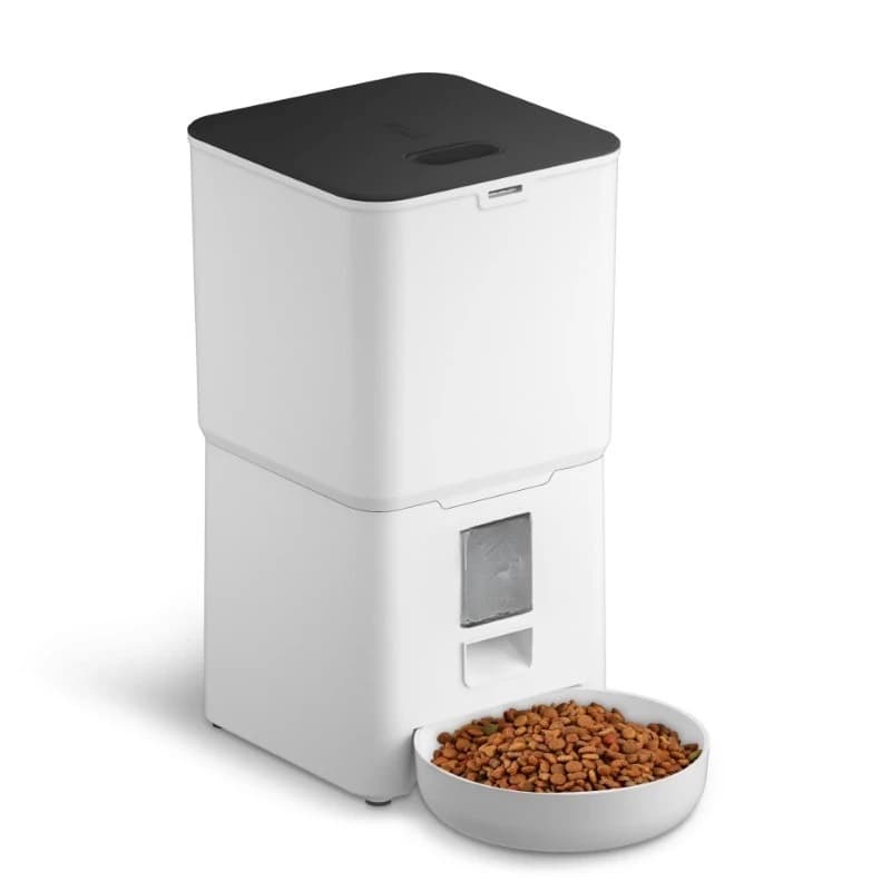 Distributore Automatico di Cibo per Cani e Gatti da 6L, Ciotola in Acciaio Inox con WIFI, Dispenser Temporizzato per Alimenti Secchi, Accessori per Animali Domestici