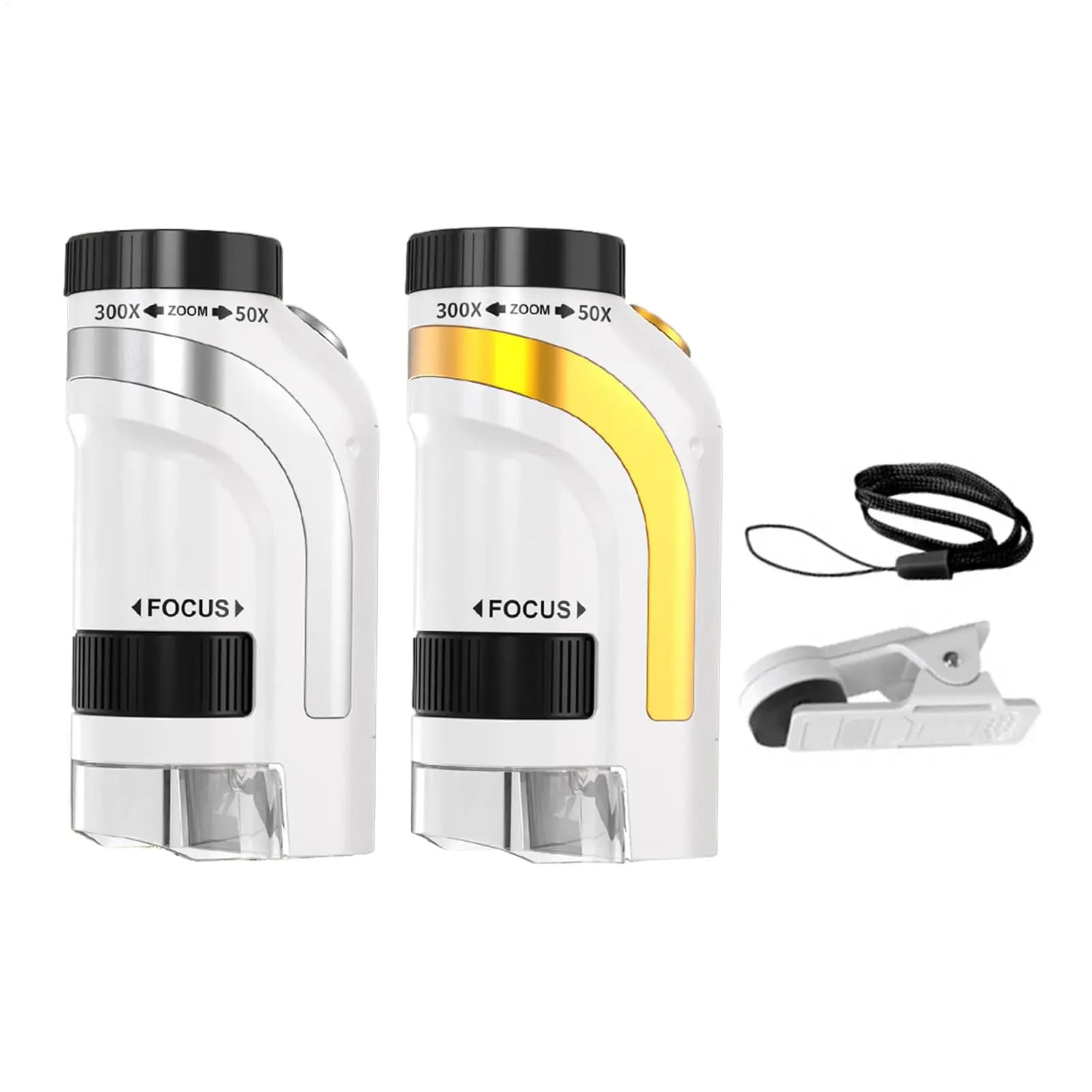 Microscopio per bambini 50x-300x Digiscope con luce a LED Microscopio tascabile per bambini Ragazzi Ragazze Natale Capodanno Compleanno