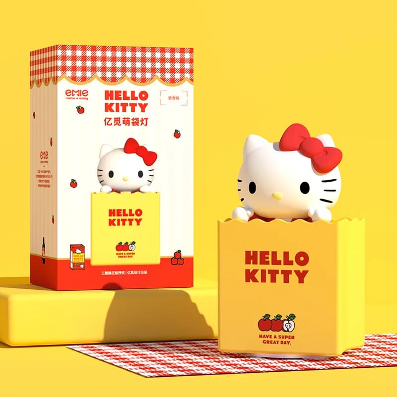 Hello Kitty Paper Bag Lamp Creative Bedside Table Decoration Cute ornament Small night light Gifts Kawaii for girlfriend