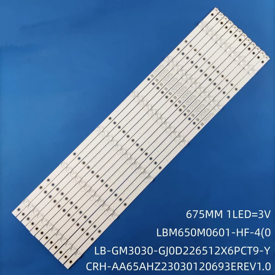 Striscia di retroilluminazione a LED 6 lampada per 65 pus6754 65 pus7805 LBM650M0601-HF-4 CRH-AA65AHZ23030120693EREV1.0 LB-GM3030-GJ0D226512X6PCT9-Y