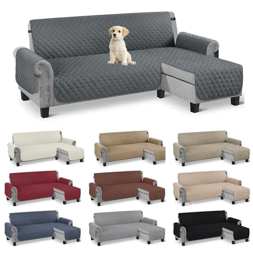 1PC Seats Couch Cover L Shape Sofa Cover Couch Anti-Slip Sofa Sectional Reversible Furniture Covers Protector Covers