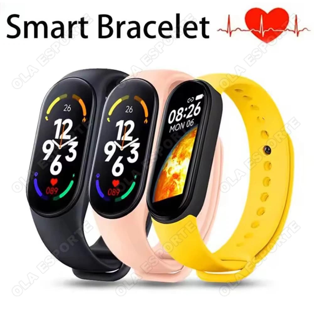 M8 Smart Watch Monitoraggio della frequenza cardiaca e della pressione sanguigna Schermo AMOLED Braccialetto intelligente Fitness Tracker per uomo e donna Braccialetto sportivo