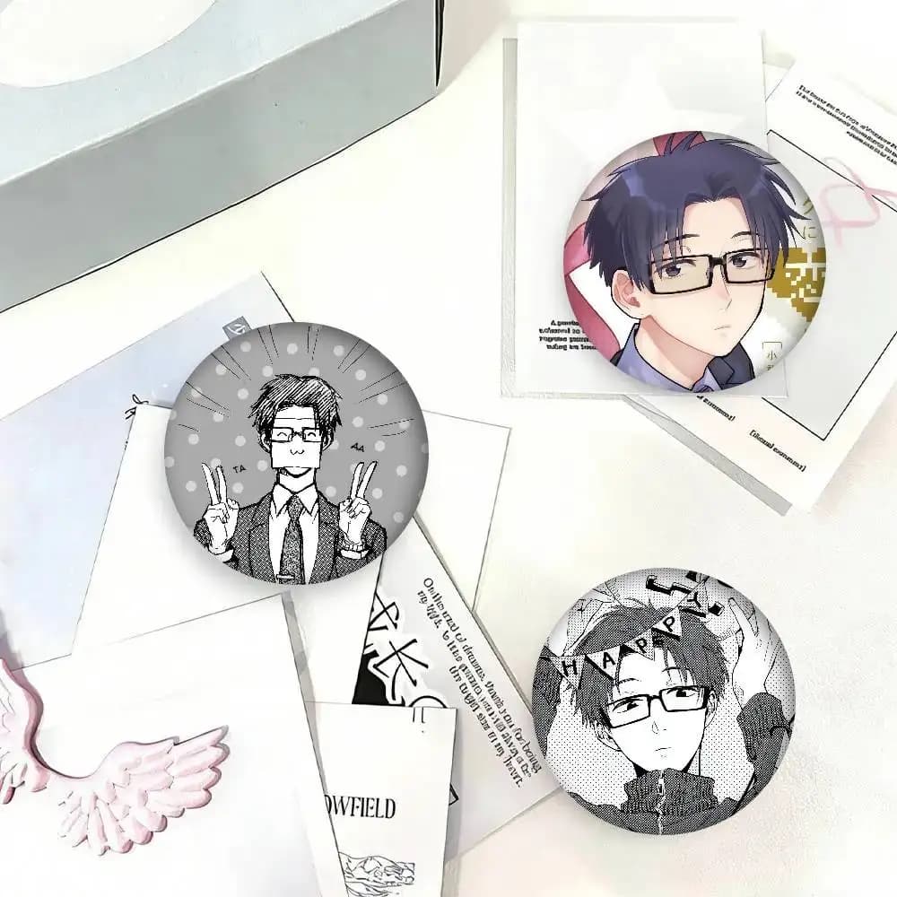 Spilla Anime Nifuji Hirotaka, Distintivo Cartone Animato Carino, Pin da Risvolto per Giacca e Jeans, Accessorio Regalo