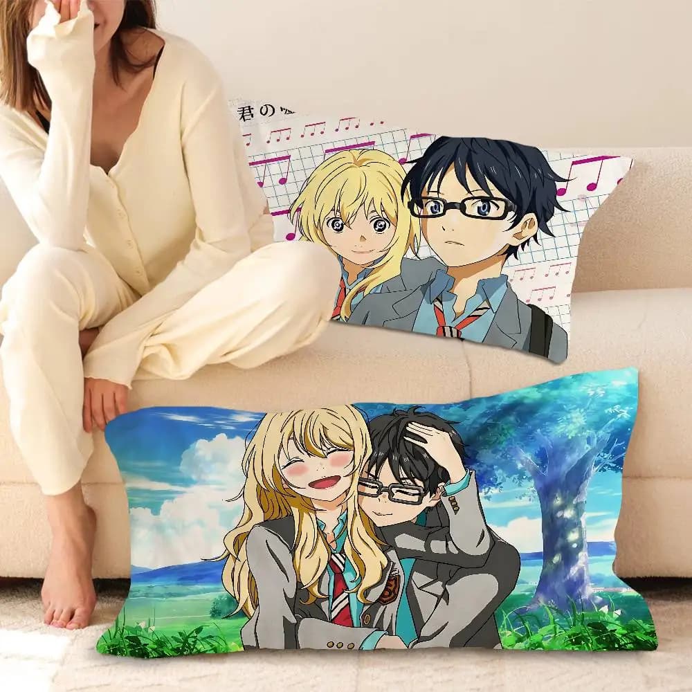 Your Lie in April Fast-Drying Polyester Pillow Towel - Minimalist Design, Durable for Long-Term Use