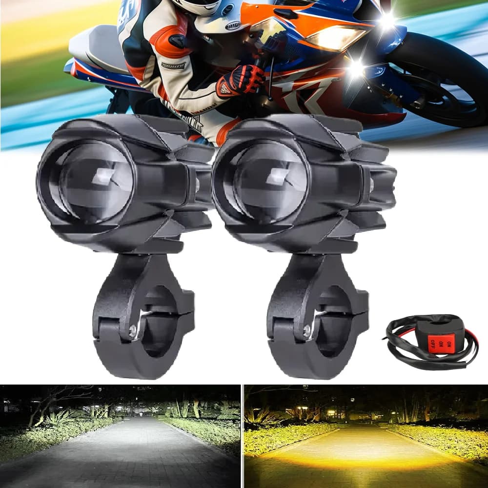 luce aggiuntiva su un faro fendinebbia per moto Faretto super faro anteriore per BMW Honda Yamaha Suzuki 4x4 ATV Truck Bike SUV
