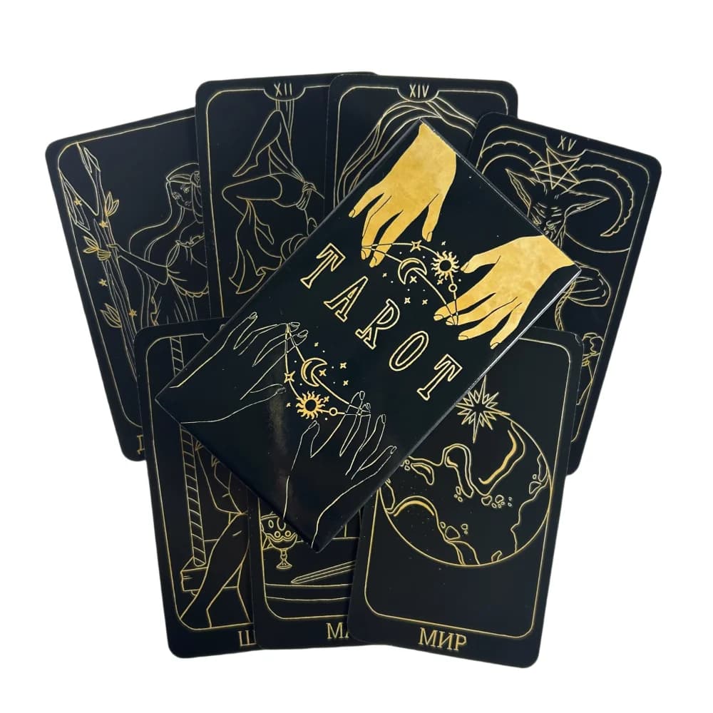 Carte dei tarocchi del cavaliere russo Un mazzo da 78 con guida carta Oracle Visions Divination Edition Borad Playing Games