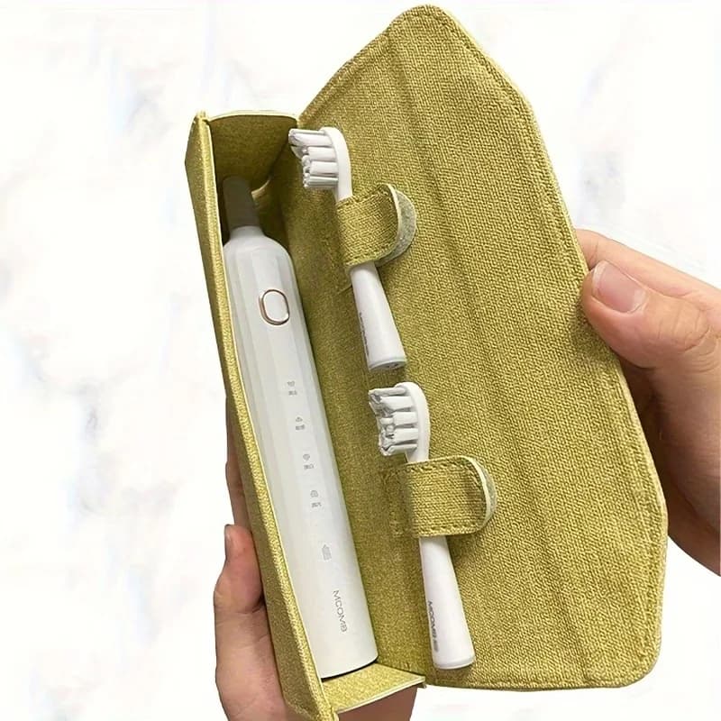 1 PC Universal Travel Toothbrush Pouch, Durable Protective Fabric Holder, Compact Portable Design, Suitable for Travel & Daily