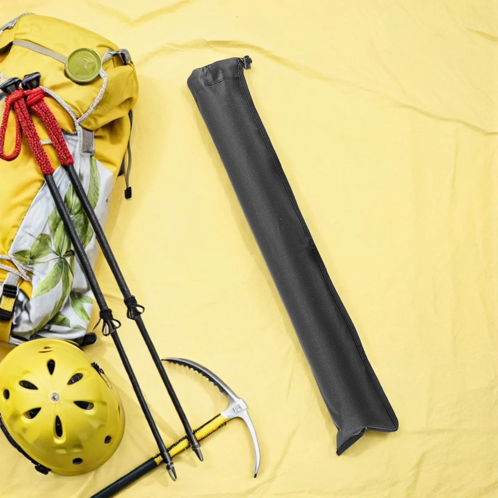 4Pcs Portable Trekking Poles Carry Bag Waterproof Hiking Pole Storage Pouch Compact Design Adjustable Strap for Outdoor Trekking