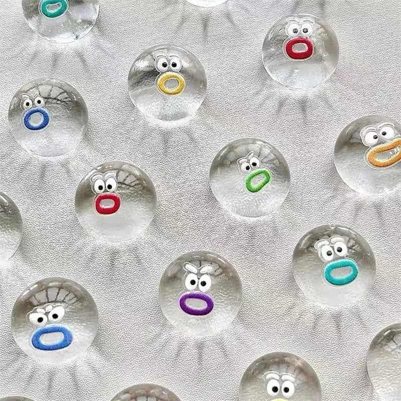 Little Nose Transparent Sticker Pack Little Nose Cartoon Soft Gel Bun Stress Relief Slime Tactile Ball Small Venting Toy