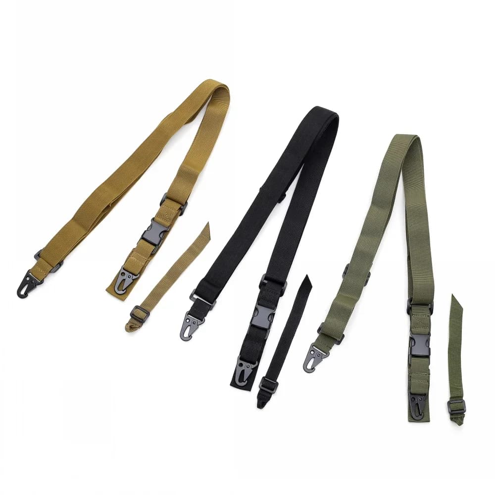 Cintura per reggette elastica per pistola a 3 punti Accessori per caccia all'aperto regolabili Tracolla per fucile a tre punti Corda per pistola