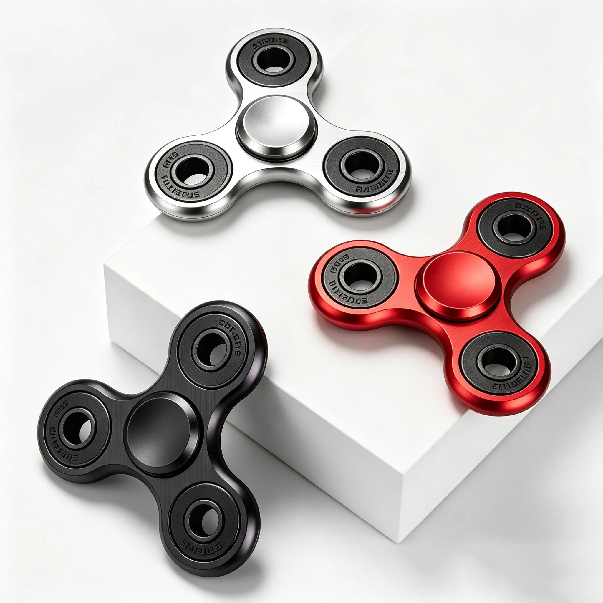 Aluminum Alloy Anodized Fidget Spinner R188 Quiet Smooth Bearing Matte Brushed Finish Hand Spinner Stress Relief Toys