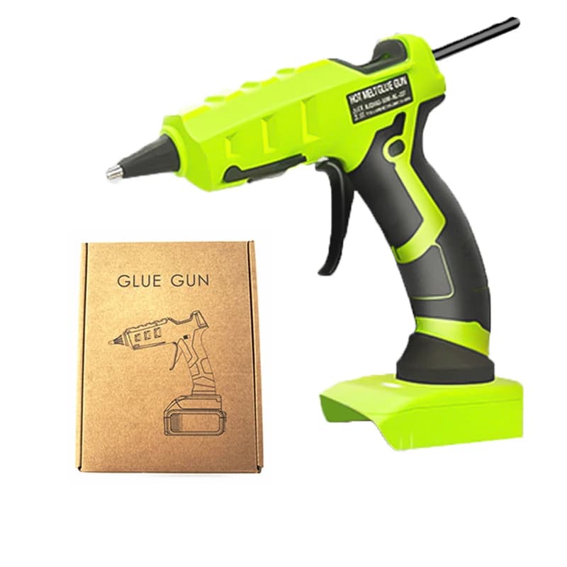 Pistola per colla a caldo senza fili da 50W adatta per batteria Black & Decker 20V utilizzare bastoncini di colla da 7mm per strumento di riparazione del calore elettrico fai da te