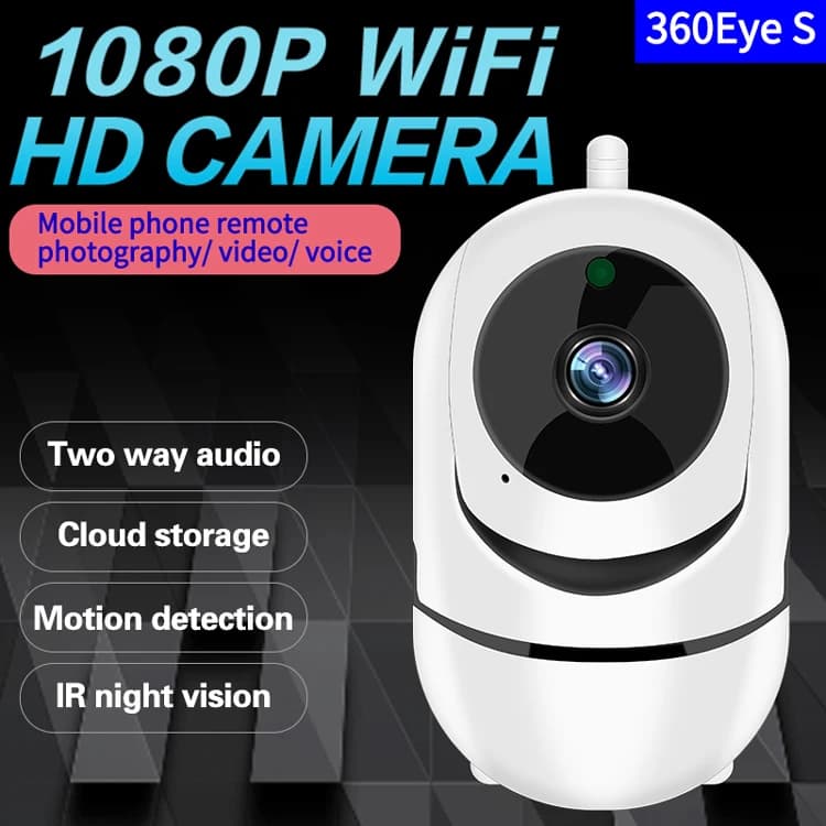 2MP 1080P Tuya/Ycc365/YiLot Wireless PTZ Interfono Telecamera IP Riduzione del rumore Visione notturna IR Sicurezza domestica Baby Monitor