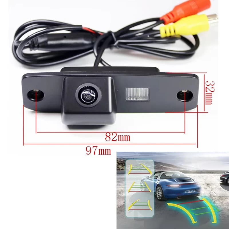 Traiettoria dinamica Telecamera di parcheggio per retromarcia per Hyundai Elantra Sonata Accent Tucson Terracan per Kia Carens Opirus Sorento