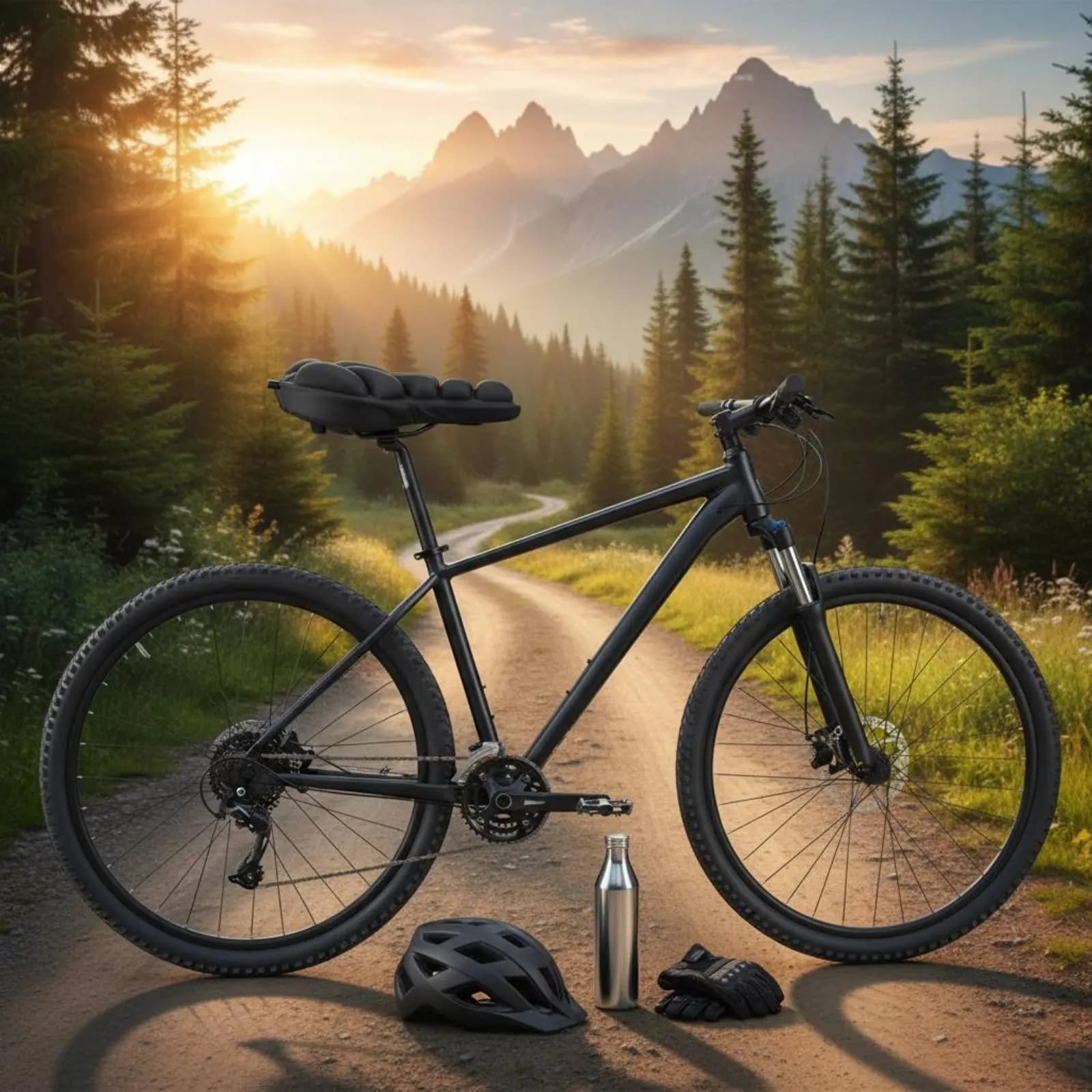 Coprisedile Gonfiabile Antiscivolo per Bicicletta, Cuscino Ergonomico per Sella Bici, Facile da Pulire