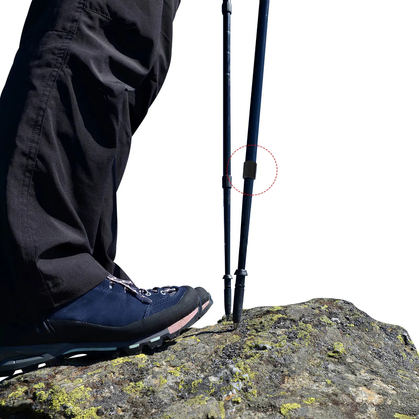 20 Pieces Anti-slip Covers for Trekking Sticks, Light Accessories for Stroller Sticks, Ideal for Hiking and Using Sticks for Seniors