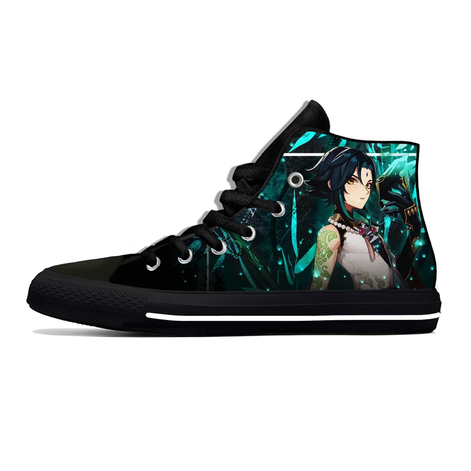 Anime Cartoon Manga Gioco Genshin Impact Xiao Scarpe casual Scarpe da tavolo alte leggere Scarpe da ginnastica estive da donna traspiranti per uomo