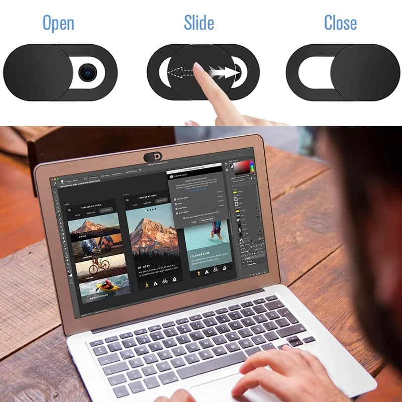 Webcam Cover Shutter Blocker Slide Privacy Sticker Plastic Camera Cover Pc Camera Mobile Phone Lenses for iPad Tablet Web Laptop