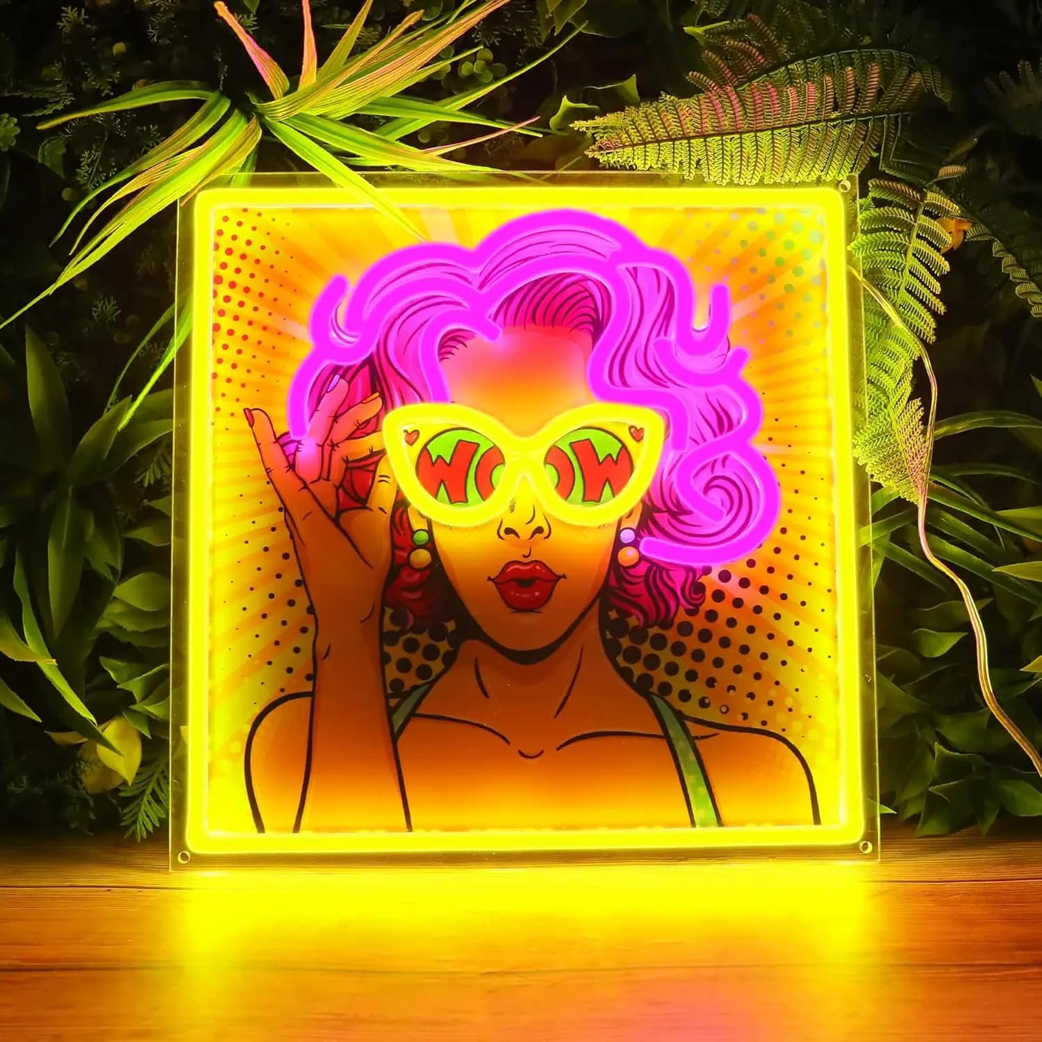 Insegna al Neon 'Pretty Girl' per Decorazione Camera, Luce LED con Stampa UV per Tiki Bar, Sala Giochi, Feste, Decorazioni per Camera da Letto, Regalo, Luci da Parete Pop Art